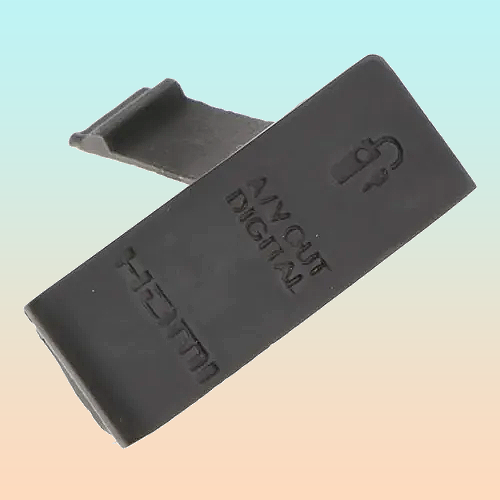 TAPA COBERTOR GOMA CAUCHO GUARDAPOLVO CONEXIONES CANON 500D NEGRO