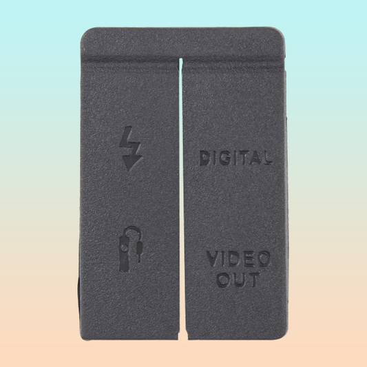 TAPA COBERTOR GOMA CAUCHO CONEXIONES CANON 5D NEGRO