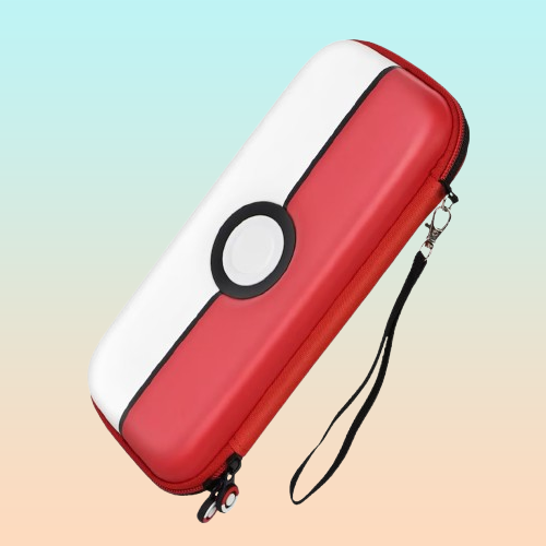 ESTUCHE RÍGIDO NINTENDO SWITCH OLED POKEMON 24X13X4CMS ROJO Y BLANCO | HARD CASE NINTENDO SWITCH OLED POKEMON 24X13X4CMS RED AND WHITE
