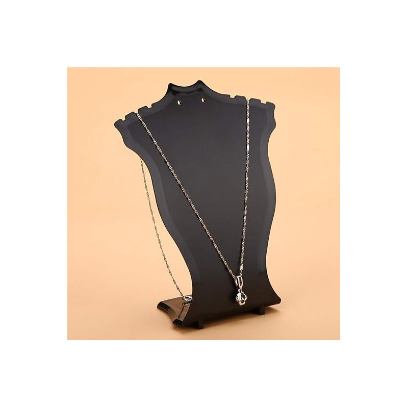 EXHIBIDOR COLLAR ARETES JOYAS PENDIENTES SOPORTE JOYERIA BLANCO