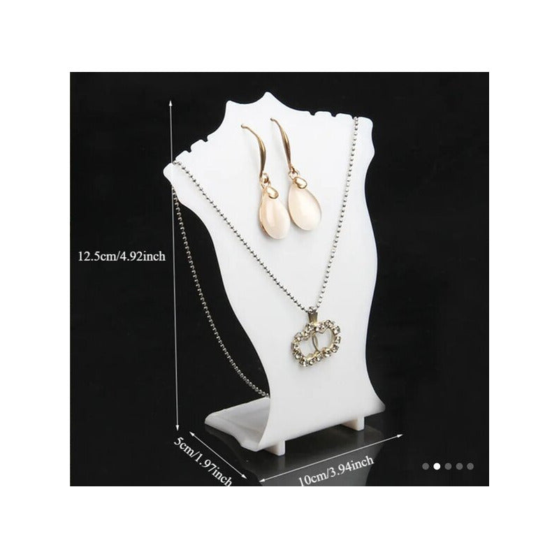 EXHIBIDOR JOYAS COLLAR ARETES PENDIENTES JOYERIA SOPORTE BLANCO | JEWELRY DISPLAY NECKLACE EARRINGS JEWELRY STAND HOLDER WHITE
