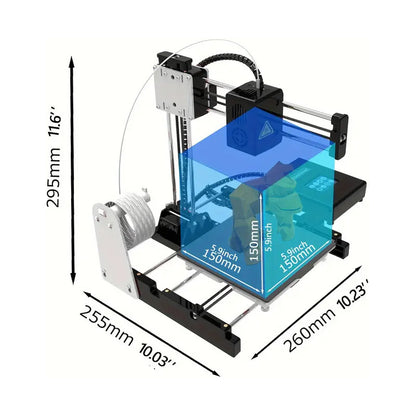 IMPRESORA 3D FDM PANTALLA LCD FILAMENTO PLA 1.75 | 3D FDM PRINTER WITH LCD SCREEN – PLA FILAMENT 1.75 MM
