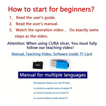 IMPRESORA 3D FDM PANTALLA LCD FILAMENTO PLA 1.75 | 3D FDM PRINTER WITH LCD SCREEN – PLA FILAMENT 1.75 MM