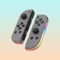 CONTROL MANDO INALÁMBRICO PARA NINTENDO SWITCH JOY-CON GRIS OSCURO | LED