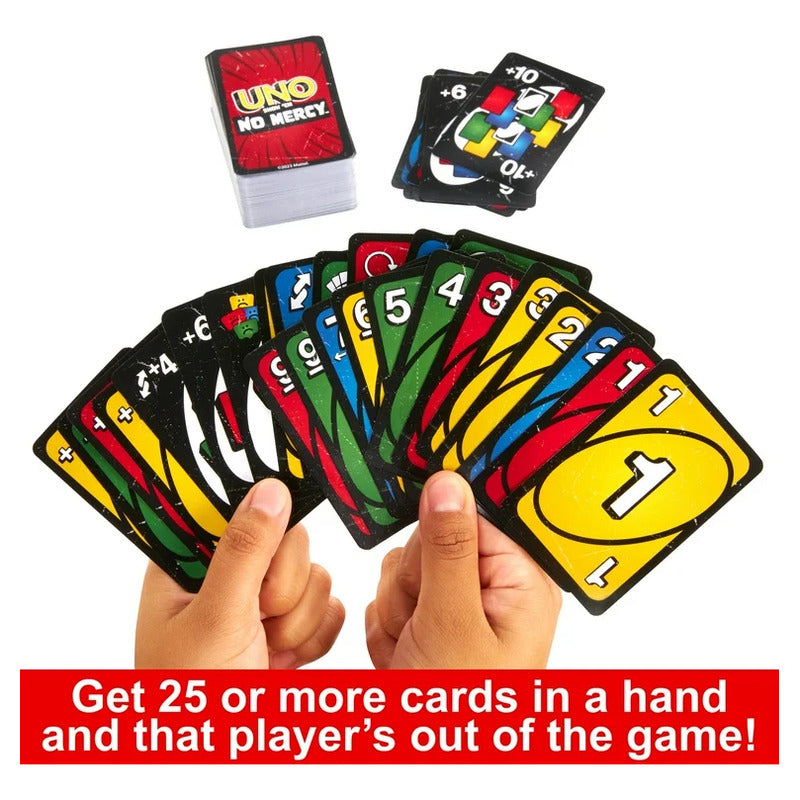 JUEGO CARTAS UNO VERSIÓN NO MERCY MESA DIVERSIÓN RECREACIÓN | UNO CARD GAME NO MERCY VERSION TABLE FUN RECREATION
