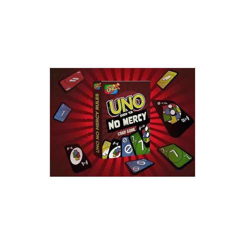 JUEGO CARTAS UNO VERSIÓN NO MERCY MESA DIVERSIÓN RECREACIÓN | UNO CARD GAME NO MERCY VERSION TABLE FUN RECREATION
