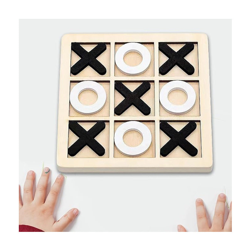 JUEGO MADERA TRIQUI TIC TAC TOE XO DIDÁCTICO MESA NIÑO NIÑA | WOODEN TIC TAC TOE XO GAME EDUCATIONAL TABLE KIDS BOYS GIRLS
