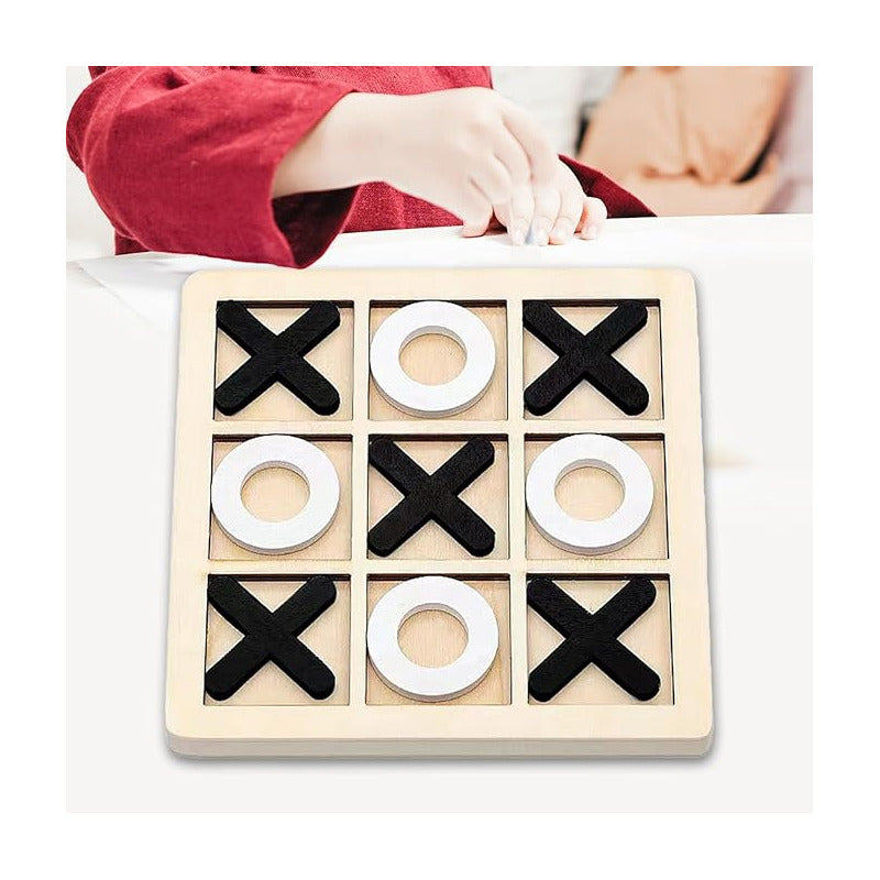 JUEGO MADERA TRIQUI TIC TAC TOE XO DIDÁCTICO MESA NIÑO NIÑA | WOODEN TIC TAC TOE XO GAME EDUCATIONAL TABLE KIDS BOYS GIRLS
