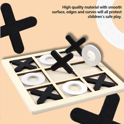 JUEGO MADERA TRIQUI TIC TAC TOE XO DIDÁCTICO MESA NIÑO NIÑA | WOODEN TIC TAC TOE XO GAME EDUCATIONAL TABLE KIDS BOYS GIRLS
