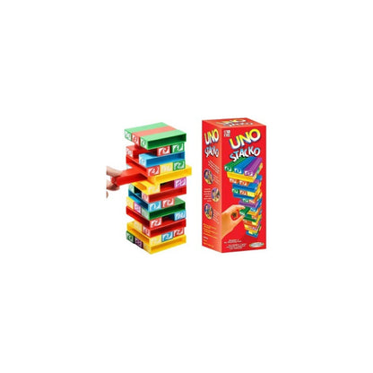 JUEGO MESA UNO STACKO TIPO JENGA | UNO STACKO TABLE GAME JENGA TYPE
