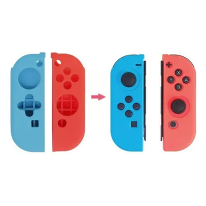 JUEGO PROTECTOR SILICONA CONTROL PARA NINTENDO SWITCH OLED MIXTO | SILICONE CONTROLLER PROTECTOR SET FOR NINTENDO SWITCH OLED MIXED
