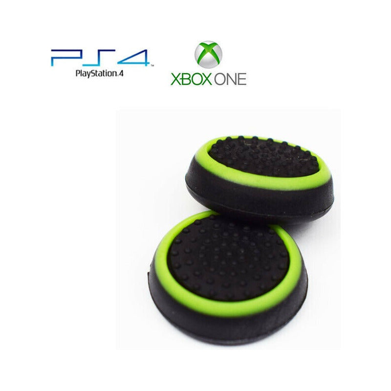 JUEGO PROTECTOR SILICONA JOYSTICK PARA PS XBOX SWITCH VERDE | SILICONE JOYSTICK PROTECTOR SET FOR PS XBOX SWITCH GREEN
