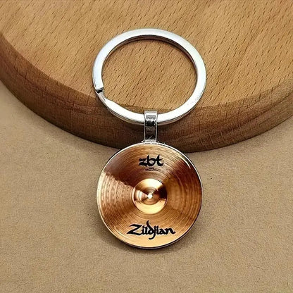 LLAVERO PLATILLO BATERIA MUSICA CON LOGO | DRUM CYMBAL KEYCHAIN WITH LOGO