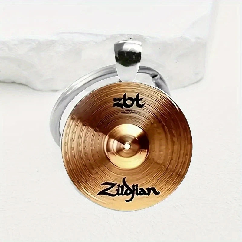 LLAVERO PLATILLO BATERIA MUSICA CON LOGO | DRUM CYMBAL KEYCHAIN WITH LOGO