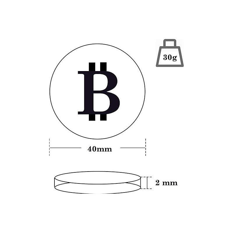 MONEDA BITCOIN COLECCIONABLE DORADA METÁLICA CRIPTO LUJO