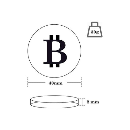 MONEDA BITCOIN COLECCIONABLE DORADA METÁLICA CRIPTO LUJO