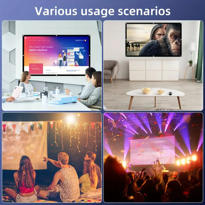 PANTALLA TELÓN PROYECTOR VIDEO BEAM PELICULA JUEGOS 130X75 | PROJECTOR SCREEN MOVIE GAMING VIDEO BEAM SCREEN 130X75
