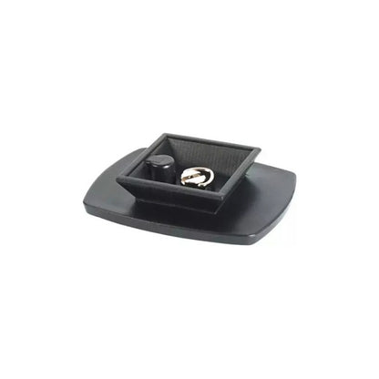 PLACA LIBERACIÓN RÁPIDA TRÍPODE ZAPATA 3.5X3.5CMS 1/4 ROSCA NEGRO