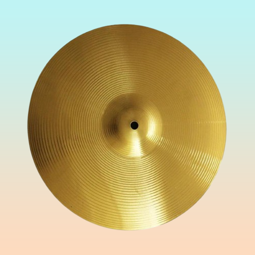 PLATILLO CRASH 14 PULGADAS BATERÍA ACÚSTICA PERCUSIÓN DORADO OSCURO | 14-INCH CRASH CYMBAL ACOUSTIC DRUM PERCUSSION DARK GOLD
