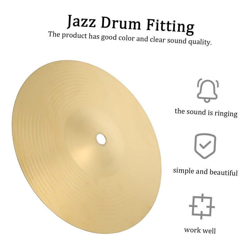 PLATILLO CRASH 14 PULGADAS BATERÍA ACÚSTICA PERCUSIÓN DORADO OSCURO | 14-INCH CRASH CYMBAL ACOUSTIC DRUM PERCUSSION DARK GOLD
