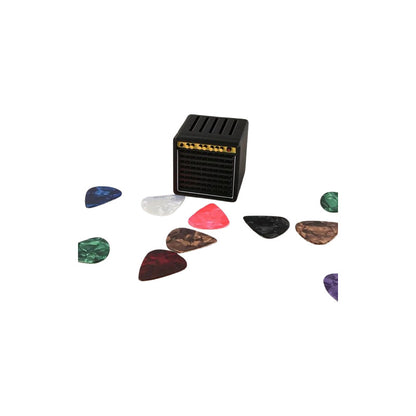 PORTA PUAS PICKS GUITARRA TIPO AMPLIFICADOR SPEAKER NEGRO SMALL | GUITAR PICK HOLDER AMPLIFIER SPEAKER TYPE BLACK SMALL

