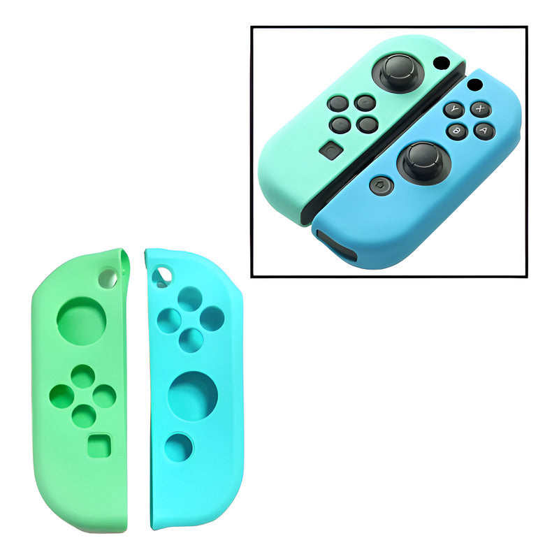 PROTECTOR SILICONA JOY-CON PARA NINTENDO SWITCH OLED VERDE/AZUL | SILICONE JOY-CON PROTECTOR FOR NINTENDO SWITCH OLED GREEN/BLUE
