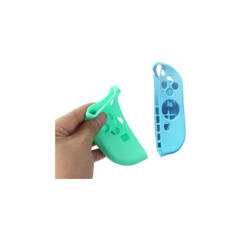 PROTECTOR SILICONA JOY-CON PARA NINTENDO SWITCH OLED VERDE/AZUL | SILICONE JOY-CON PROTECTOR FOR NINTENDO SWITCH OLED GREEN/BLUE

