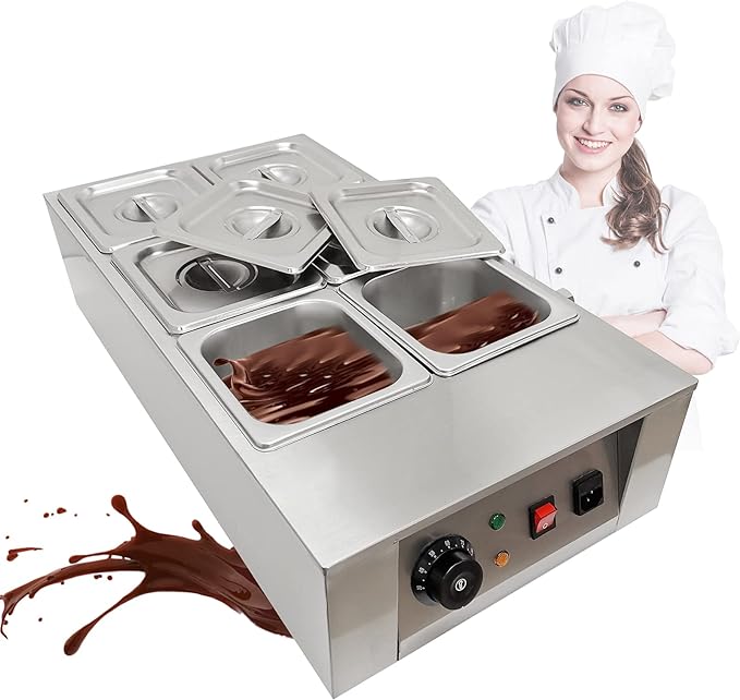 PX7000184 - MAQUINA DERRETODORA CHOCOLATE 6 PUESTOS - CHOCOLATE MELTING MACHINE 6 POSITIONS | GIGAOUTLET CO