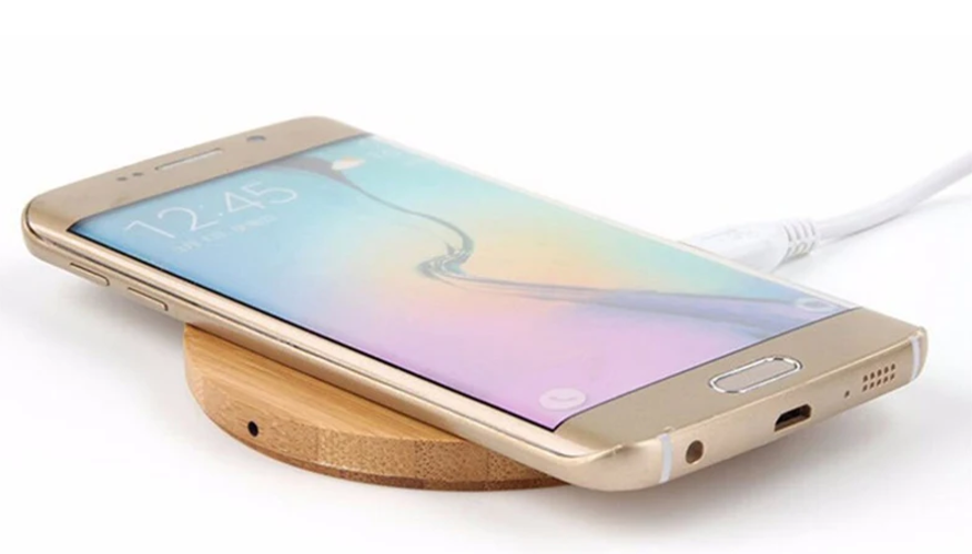 PX7000185 - CARGADOR INALAMBRICO CELULAR MADERA CORAZON - WIRELESS CELL PHONE CHARGER WOOD HEART | GIGAOUTLET GO