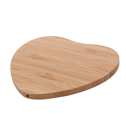 PX7000185 - CARGADOR INALAMBRICO CELULAR MADERA CORAZON - WIRELESS CELL PHONE CHARGER WOOD HEART | GIGAOUTLET GO