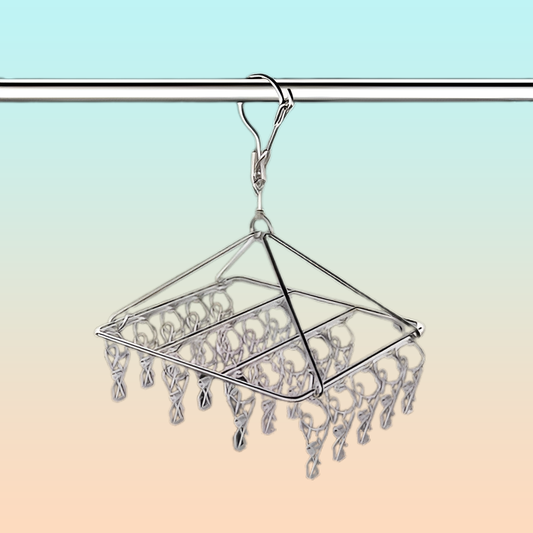 PX7000192 - GANCHO ROPA INTERIOR CUADRADO 20 CLIPS - SQUARE UNDERWEAR HANGER 20 CLIPS | GIGAOUTLET GO