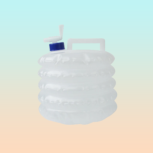 CONTENEDOR PLEGABLE AGUA CAMPING PASEO PESCA GASOLINA 5 LTS