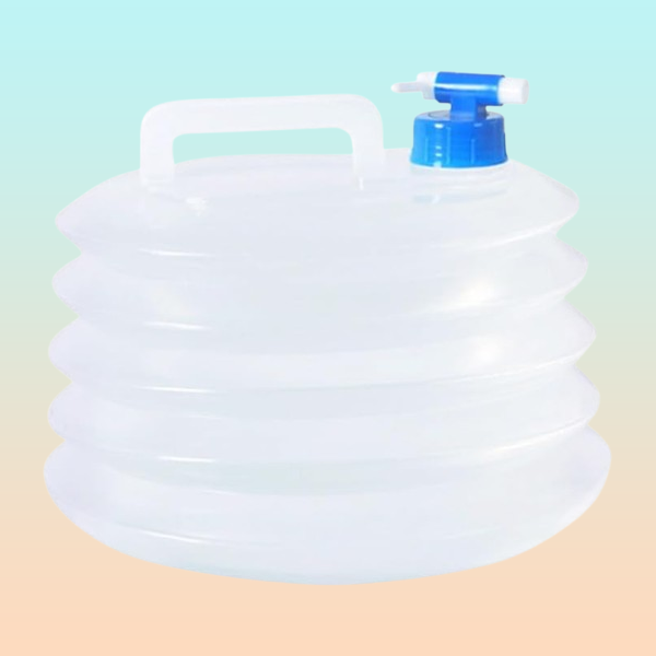 CONTENEDOR PLEGABLE AGUA CAMPING PASEO PESCA GASOLINA 10 LTS