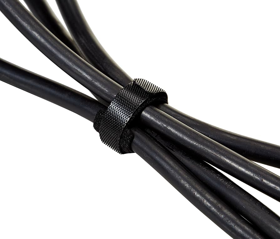 PX7000211 - 5x ORGANIZADOR CABLES ATACABLES VELCRO NEGRO - 5x CABLE ORGANIZER REUSABLE VELCRO BLACK | GIGAOUTLET GO
