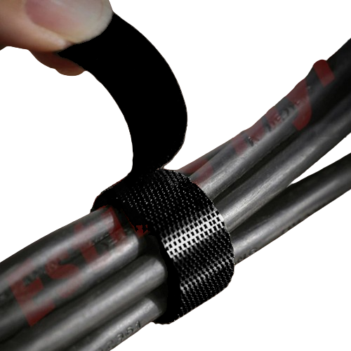 PX7000211 - 5x ORGANIZADOR CABLES ATACABLES VELCRO NEGRO - 5x CABLE ORGANIZER REUSABLE VELCRO BLACK | GIGAOUTLET GO