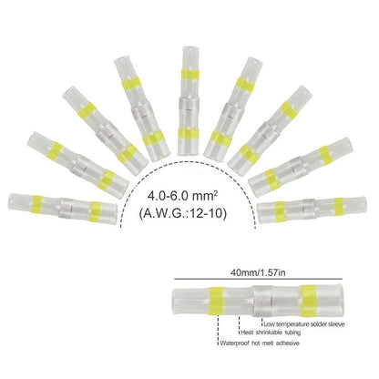 PX7000220 - 10x CONECTOR TERMOENCOGIBLE TERMORETRACTIL 6mm x 6.8mm x 40mm - 10x HEAT SHRINK CONNECTOR 6mm x 6.8mm x 40mm | GIGAOUTLET GO