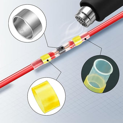 PX7000220 - 10x CONECTOR TERMOENCOGIBLE TERMORETRACTIL 6mm x 6.8mm x 40mm - 10x HEAT SHRINK CONNECTOR 6mm x 6.8mm x 40mm | GIGAOUTLET GO