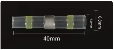 PX7000220 - 10x CONECTOR TERMOENCOGIBLE TERMORETRACTIL 6mm x 6.8mm x 40mm - 10x HEAT SHRINK CONNECTOR 6mm x 6.8mm x 40mm | GIGAOUTLET GO