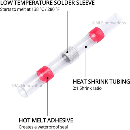 PX7000222 - 10x CONECTOR TERMOENCOGIBLE TERMORETRACTIL 2.7mm x 3.6mm x 40mm - 10x HEAT SHRINK CONNECTOR 2.7mm x 3.6mm x 40mm | GIGAOUTLET GO