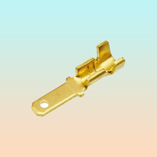 10X CONECTOR ENCRIMPADO 2.8 MACHO 16.5MM CONEXION ELECTRICO COBRE