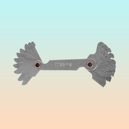 MEDIDOR CALIBRADOR ROSCA TORNILLO TORNO 20 CUCHILLAS 60°