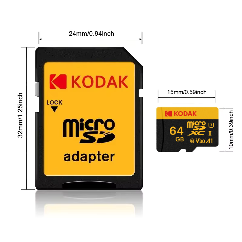PX7000424 - TARJETA MICRO SD 64GB KODAK XC I3 C10 V30 A1 - MICRO SD CARD 64GB KODAK XC I3 C10 V30 A1 | GIGAOUTLET GO
