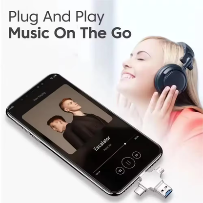 PX7000440 - LECTOR TARJETAS MICRO SD 4 EN 1 USB OTG TIPO C LIGHTNING IPHONE IPAD MAC PC ANDROID - MICRO SD CARD READER 4 IN 1 USB OTG TYPE C LIGHTNING IPHONE IPAD MAC PC ANDROID | GIGAOUTLET GO