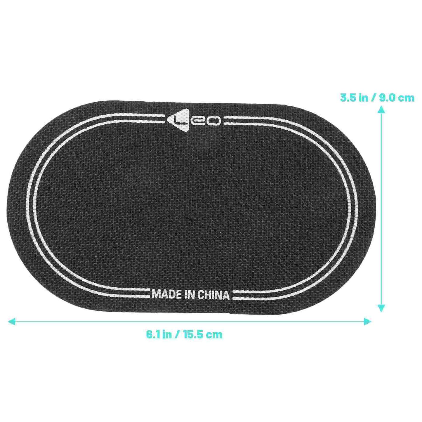 PX7000488 - PARCHE 7" DOBLE BOMBO PEDAL LEO NEGRO - 7" DOUBLE BASS PEDAL PATCH LEO BLACK | GIGAOUTLET GO