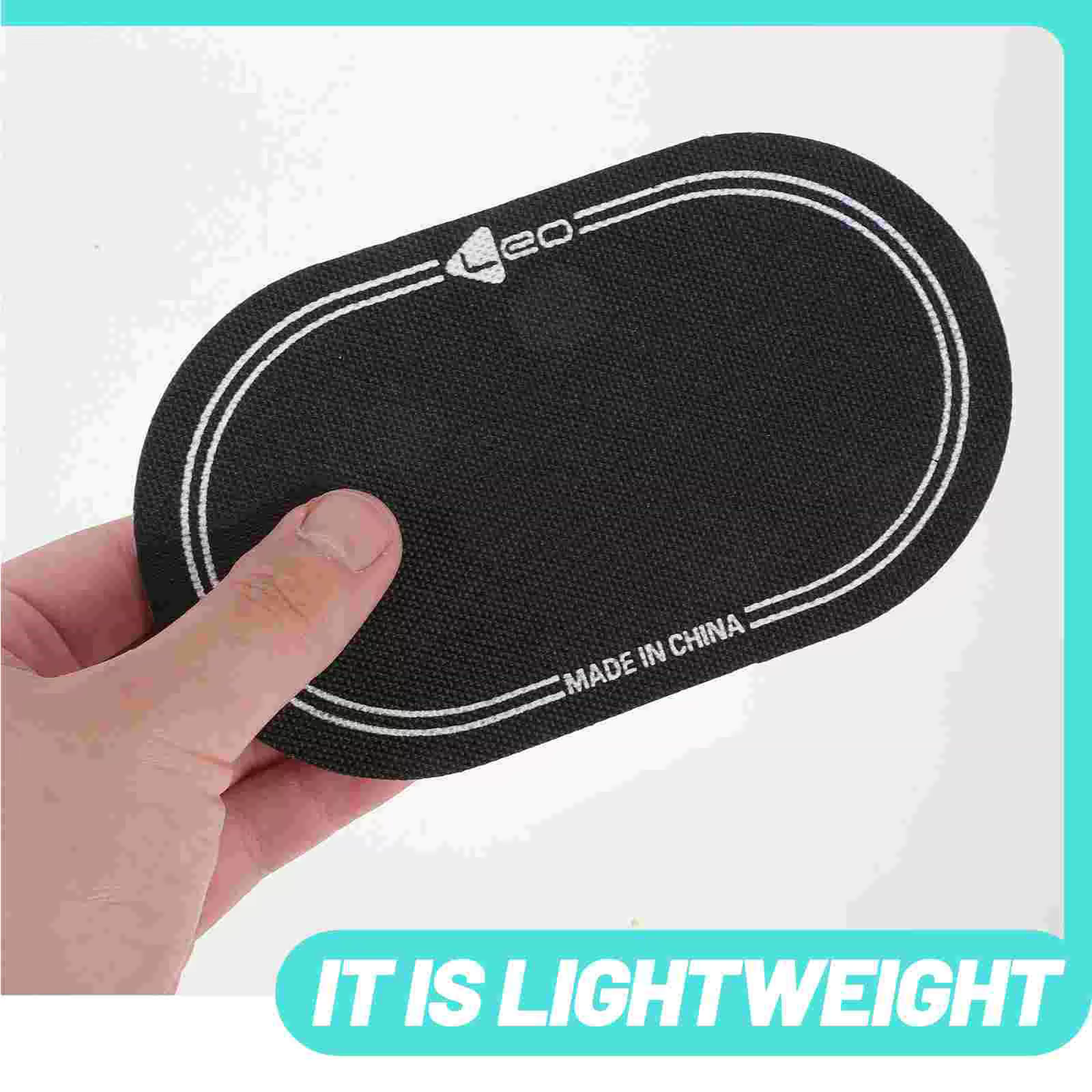 PX7000488 - PARCHE 7" DOBLE BOMBO PEDAL LEO NEGRO - 7" DOUBLE BASS PEDAL PATCH LEO BLACK | GIGAOUTLET GO