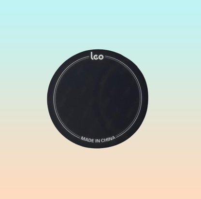 PX7000489 - PARCHE 7" BOMBO PEDAL SENCILLO LEO NEGRO - 7" BASS DRUM SINGLE PEDAL PATCH LEO BLACK | GIGAOUTLET GO
