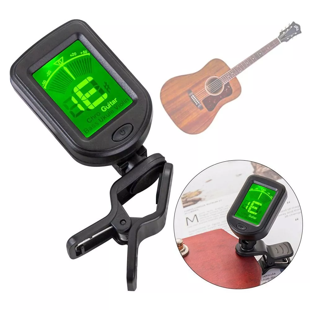 PX7000510 - AFINADOR DIGITAL LCD GUITARRA CLIP 360°  - DIGITAL LCD TUNER GUITAR CLIP 360° | GIGAOUTLET GO