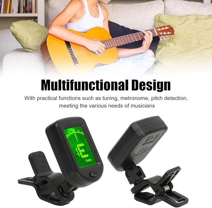 PX7000510 - AFINADOR DIGITAL LCD GUITARRA CLIP 360°  - DIGITAL LCD TUNER GUITAR CLIP 360° | GIGAOUTLET GO