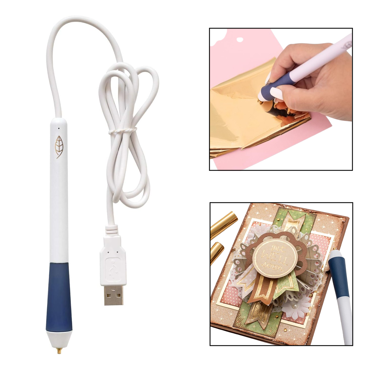 PX7000555 - BOLIGRAFO CALOR CALIGRAFIA FOIL QUILL ESTILO LIBRE WE ARE MEMORY KEEPERS PUNTA GRUESA AZUL - FOIL QUILL HEAT PEN CALLIGRAPHY FREE STYLE WE ARE MEMORY KEEPERS BLUE MEDIUM TIP | GIGAOUTLET GO