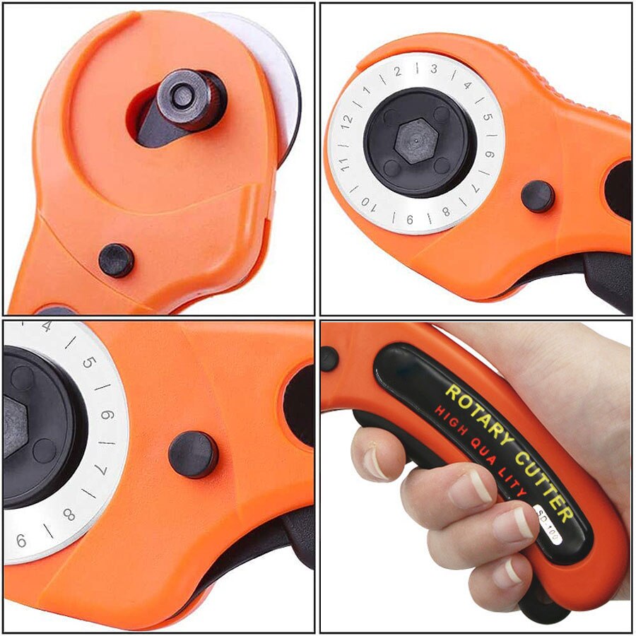 PX7000557 - CORTADOR ROTATIVO 45mm SASTRERIA COSTURA TELAS ROPA BRICOLAJE - 45mm ROTARY CUTTER TAILORING SEWING FABRIC CLOTHING DIY | GIGAOUTLET GO